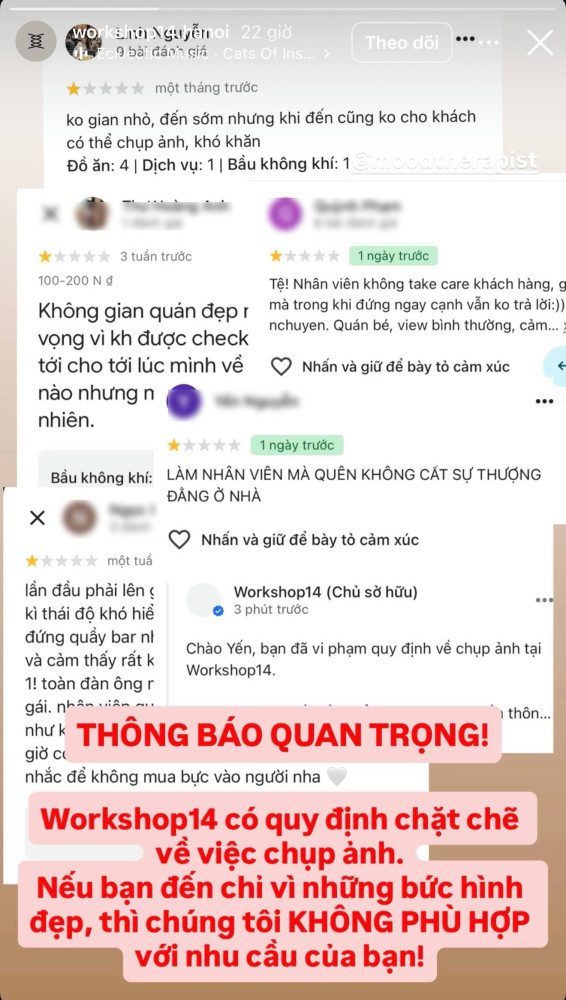 "Không được chụp ảnh" nên khách review 1 sao, quán rượu Hà Nội đáp trả: Chúng tôi không phù hợp với nhu cầu các bạn 1 khong duoc chup anh nen khach review 1 sao quan ruou ha noi dap tra chung toi khong phu hop voi nhu cau cac ban